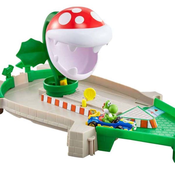 Hot Wheels Mario Kart Piranha Plant Track Set