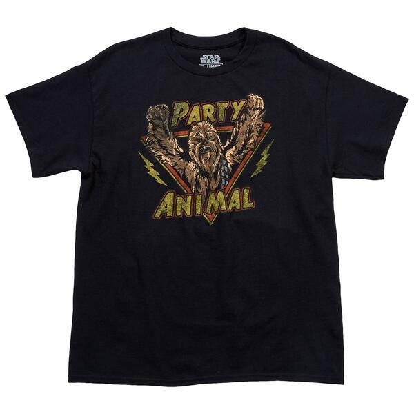 Young Mens Star Wars Chewbacca Party Animal Graphic Tee - image 