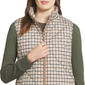 Womens LANDS’ END® Tattersall Check Mock Neck Zip-Up Puffer Vest - image 3
