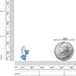 Gemminded Sterling Silver 5mm Heart Created Blue Topaz Pendant - image 5