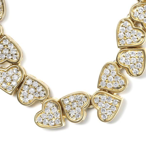 Haus of Brilliance 1/2ctw. Diamond Sideways Hearts Bolo Bracelet
