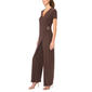 Womens MSK Short Sleeve Solid Wrap Jumpsuit - image 3