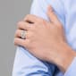 Mens Gentlemen's Classics&#8482; Black Diamond 8mm Wedding Band - image 6
