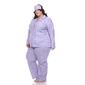 Plus Size White Mark 3pc. Pajama Set - image 3