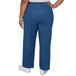 Plus Size Alfred Dunner Ann Arbor Pull On Jeans - Short Length
