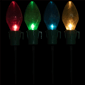 Northlight Jumbo C7 Bulb Outdoor Pathway Markers - Set of 4 - image 3