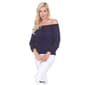 Womens White Mark Smocked Neckline Peasant Top - image 4