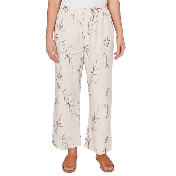 Womens Skyes the Limit Blooming Pastels Embroidered Wide Leg Pu