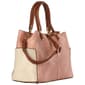 DS Fashion NY Small Double Handle Colorblock Satchel - image 2