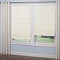 5in. Cordless Textured Fabric Roman Shades - Off White - image 1