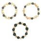Ashley Cooper(tm) 3pc. Green & Metallic Accent Stretch Bracelets Set - image 1