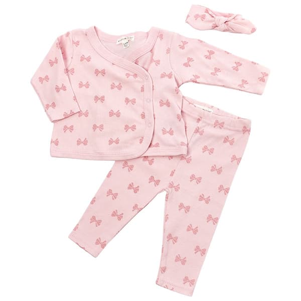 Baby Girl (NB-9M) Willow & Whimsy(R) 3pc. Bow 3pc.Take Me Home Set - image 