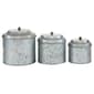 9th & Pike&#40;R&#41; Galvanized Silver Metal Canisters - Set of 3 - image 1