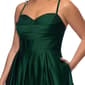 Juniors Plus Blondie Nites Satin Stone Cowl Neck A-Line Dress - image 4