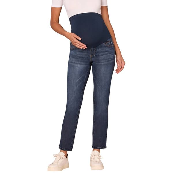 Womens Democracy "Ab"solution® Indigo Maternity Straight Jeans