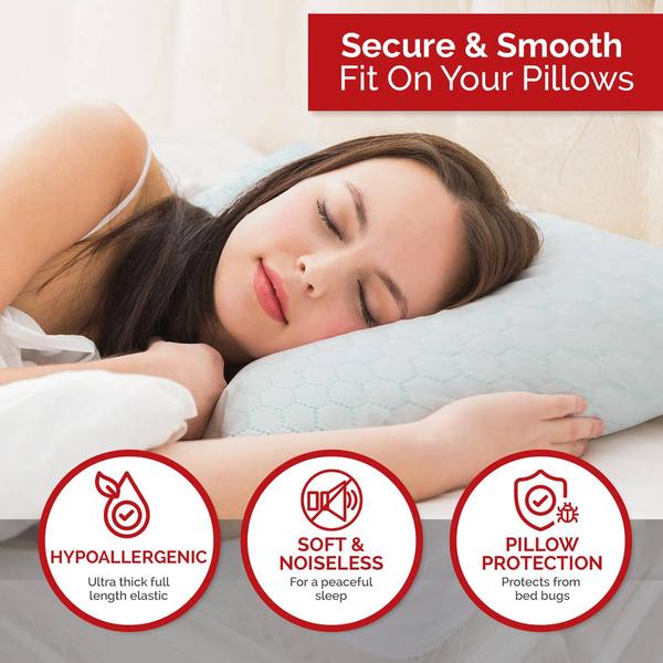 Swiss Comforts Cooling 2 Pack Pillow Protectors