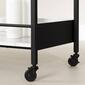 South Shore City Life Black Bar Cart w/Wine Glass Rack - image 7
