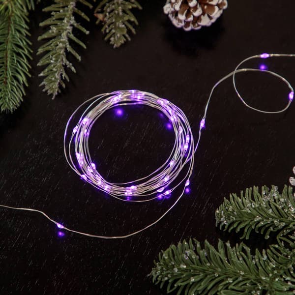 Northlight Seasonal 20ct. Purple LED Micro Fairy Christmas Lights