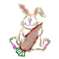 Northlight Seasonal LED Easter Bunny and Carrot Window Silhouette - image 1