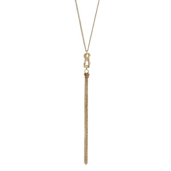 Steve Madden Signature Logo Y-Necklace