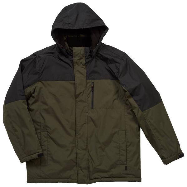 Mens Big & Tall Hawke & Co. Color Block Midweight Coat - image 