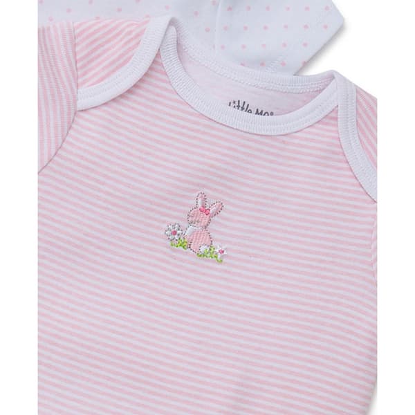 Baby Girl &#40;NB-9M&#41; Little Me 3pk. Bunnies Short Sleeve Bodysuits