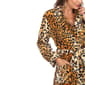 Plus Size White Mark Leopard Cozy Lounge Robe - image 5