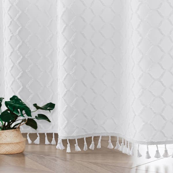 Awesome Home Diamond Tassel Shower Curtain