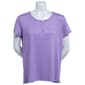 Womens Muk Luks® Short Sleeve ButterKnit Henley Tee - image 1