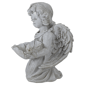 Northlight Kneeling Angel with Flower Bird Feeder Garden Statue - image 5