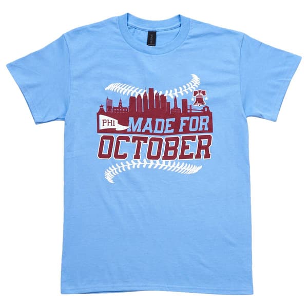 Mens Tailgate Philadelphia Baseball Made for October Tee - image 