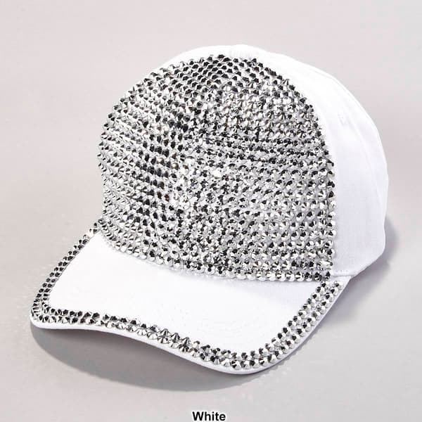 Womens Madd Hatter Bling and Stone Baseball Cap