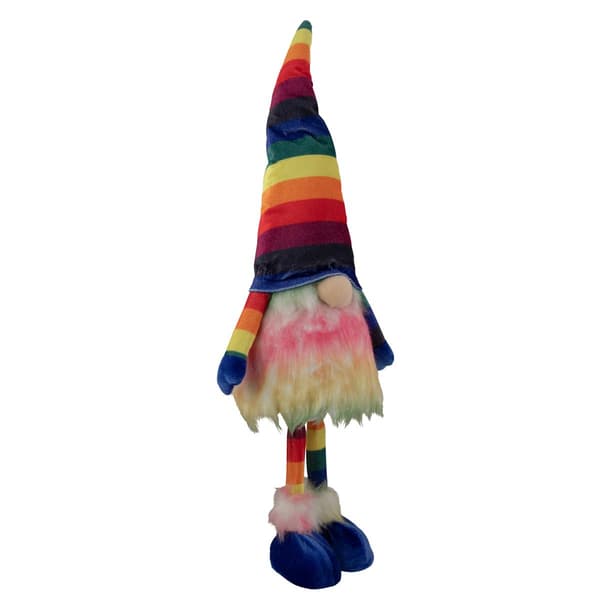 Northlight Seasonal Striped Rainbow Standing Springtime Gnome