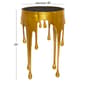 9th & Pike® Gold Aluminum Contemporary Accent Table - image 2