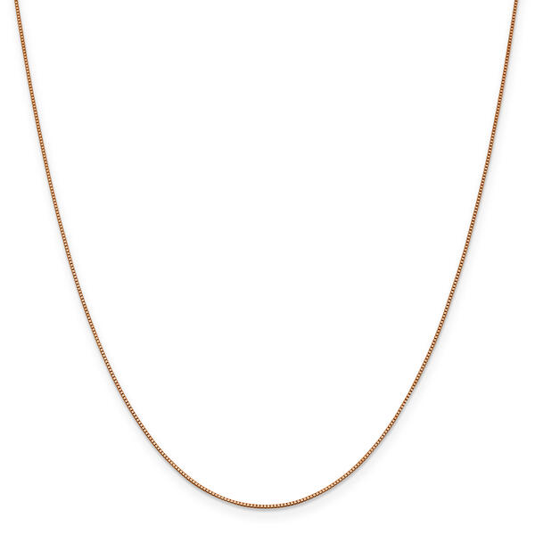 Gold Classics&#40;tm&#41; .70mm. Rose Gold Box Link Chain Necklace - image 