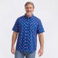Mens Big & Tall Joe Marlin Flamingo Button Down Shirt - Sapphire - image 1