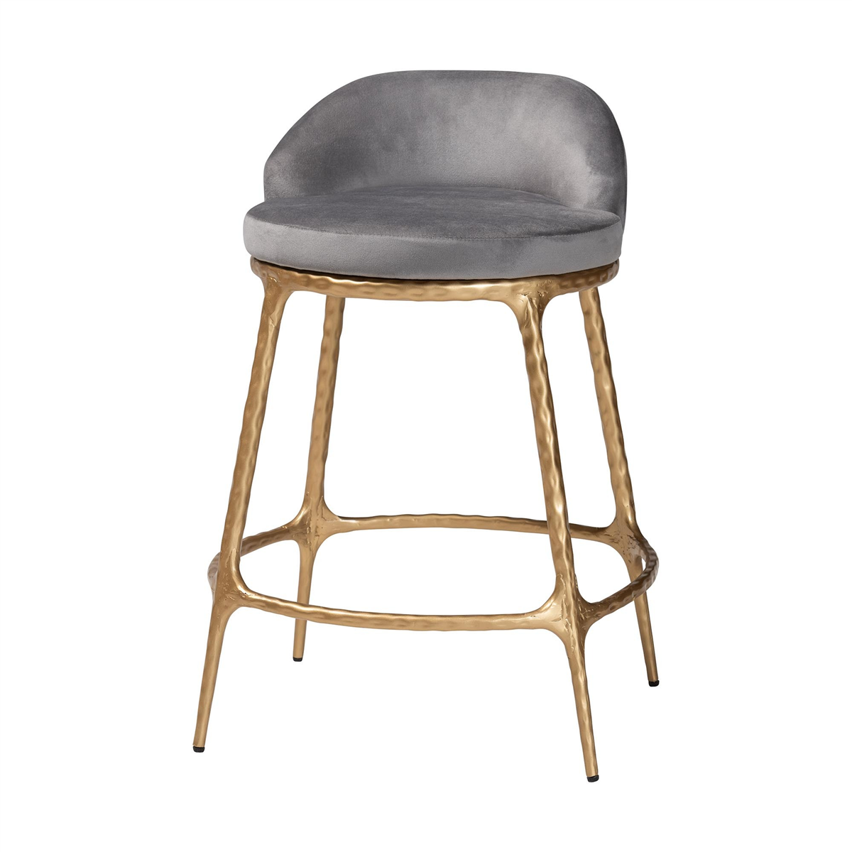 Baxton Studio Aarush Modern Rustic Counter Stool