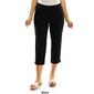 Womens Zac & Rachel Solid Pull on Crop Pants - image 6