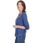 Womens Alfred Dunner Summer Solstice Embroidery Blouse - image 4