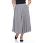 Plus Size White Mark Tasmin Flare Midi Skirt - image 1