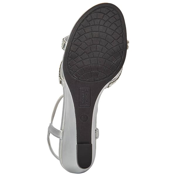 Womens New York Transit Frankie Metallic Wedge Dress Sandals