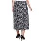Plus Size NY Collection Pull On Floral Woven Gauze Crepon Skirt - image 2