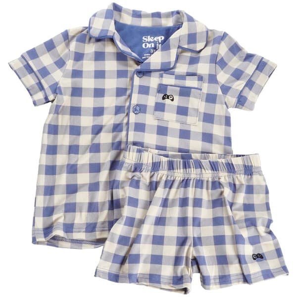 Toddler Boy Sleep On It(R) Checkered Pajama Set - image 