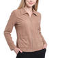 Womens NY Collection Long Sleeve Suede Studded Jacket - image 1