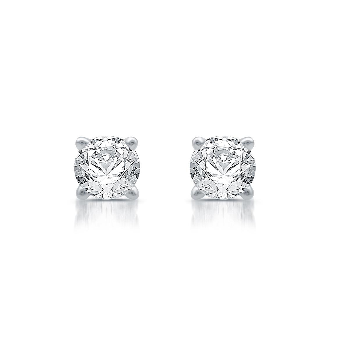 Nova Star® Sterling Silver 1/5ctw. Lab Grown Diamond Earrings