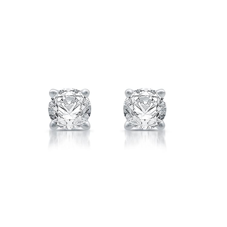 Nova Star(R) Sterling Silver 1/5ctw. Lab Grown Diamond Earrings