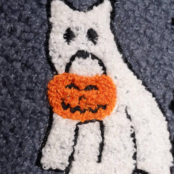 Womens MUK LUKS® Punch Needle Scuff Ghost Cat Slip On Slippers