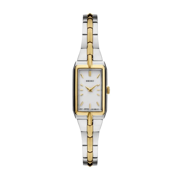 Womens Seiko Essentials Two-Tone/White Dial Watch - SWR044 - image 