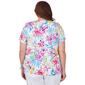 Plus Size Alfred Dunner Key Items Short Sleeve Floral Leaf Tee - image 3