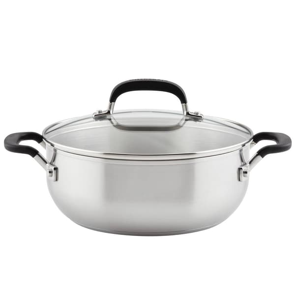 KitchenAid&#40;R&#41; Stainless Steel Covered Casserole - 4qt.